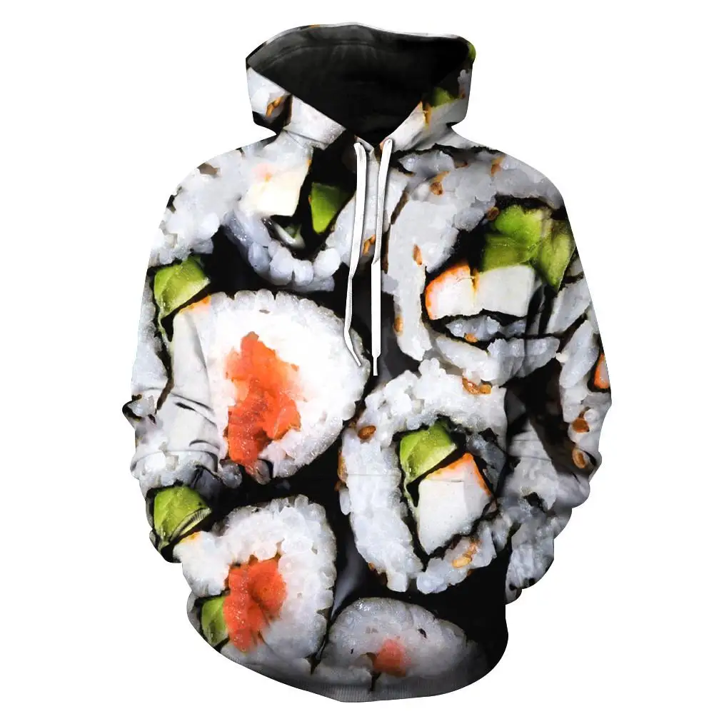 New Men's Women's Japanese Sushi Food 3D Printing Delicious Pattern Hoodie Casual Sportswear Hooded Children's Top
New Men's Women's Japanese Sushi Food 3D Printing Delicious Pattern Hoodie Casual Sportswear Hooded Children's Top