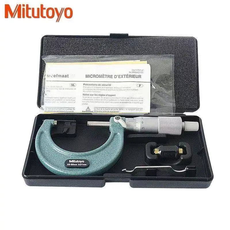 NEW Mitutoyo CNC Outside Micrometers 0-25 25-50 50-75mm Accuracy 0.01mm Metalworking Measuring Gauging Tools Measurement
NEW Mitutoyo CNC Outside Micrometers 0-25 25-50 50-75mm Accuracy 0.01mm Metalworking Measuring Gauging Tools Measurement