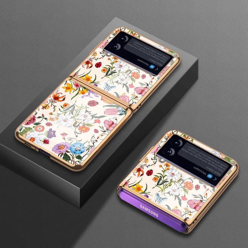 Винтажный цветочный чехол для Samsung Galaxy Z Flip 4 5, чехол с закаленным стеклом Flip3 flip4, противоударный чехол для Samsung Z Flip 3, чехол
Винтажный цветочный чехол для Samsung Galaxy Z Flip 4 5, чехол с закаленным стеклом Flip3 flip4, противоударный чехол для Samsung Z Flip 3, чехол