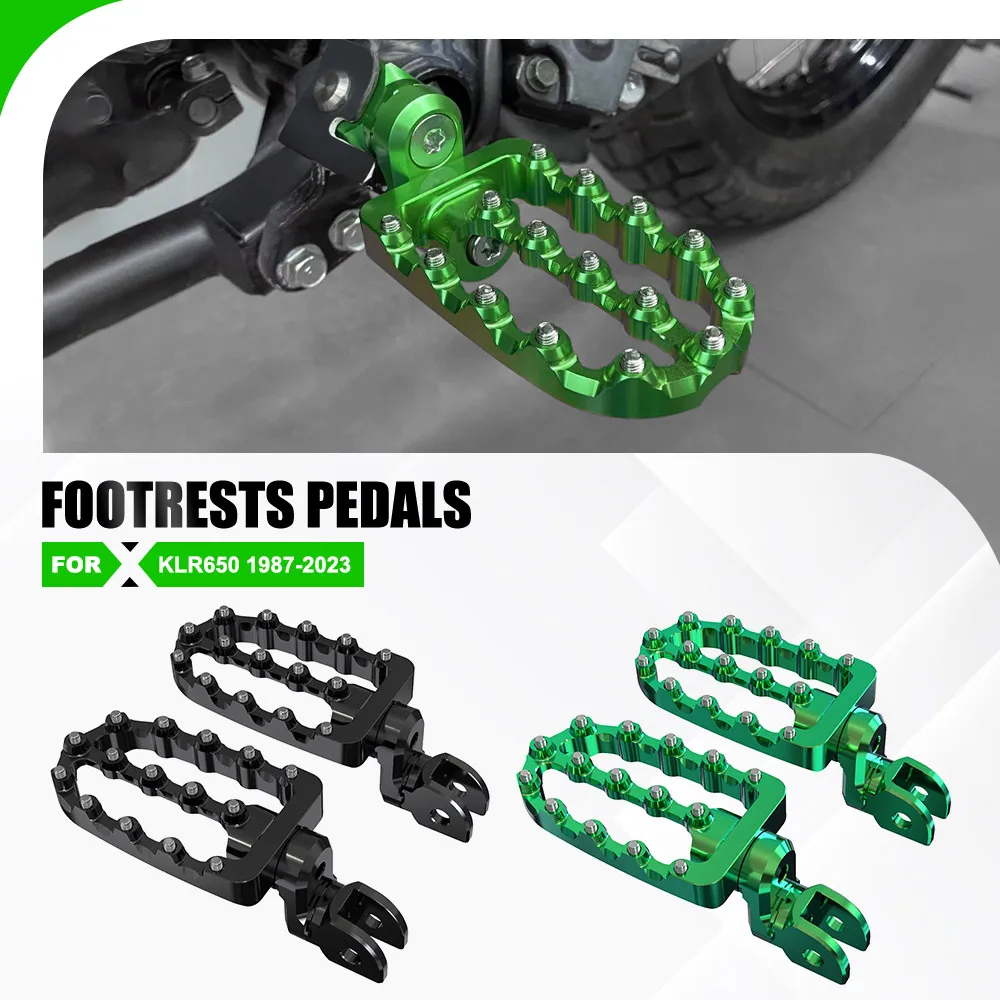 For Kawasaki KLR650 1987-2023 2022 2021 2020 2019 2018 Motorcycle Alumimum Footpeg Footrest Pedals Foot Pegs Rests CNC KLR 650
For Kawasaki KLR650 1987-2023 2022 2021 2020 2019 2018 Motorcycle Alumimum Footpeg Footrest Pedals Foot Pegs Rests CNC KLR 650