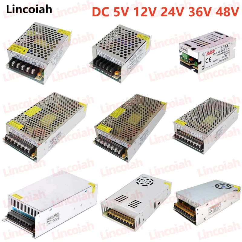 AC 110V/220V to DC 5V 12V 24V Power Supply Adapter Lighting Transformer 1A 2A 5A 10A 15A 20A 30A 40A 50A LED Strip Switch Driver
AC 110V/220V to DC 5V 12V 24V Power Supply Adapter Lighting Transformer 1A 2A 5A 10A 15A 20A 30A 40A 50A LED Strip Switch Driver