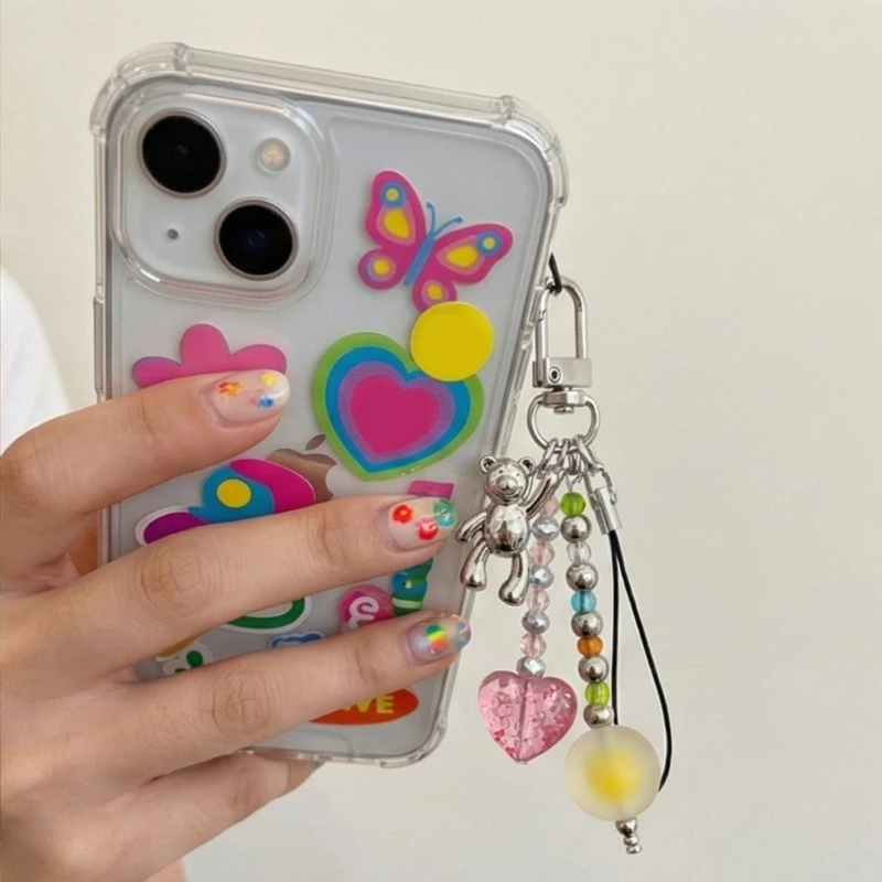 Lovely Korean Styles Cartoon Bear Keychain With Colorful Dopamine Designs For Bags And Keys Phone Strap Charm Pendant 15UB
Lovely Korean Styles Cartoon Bear Keychain With Colorful Dopamine Designs For Bags And Keys Phone Strap Charm Pendant 15UB