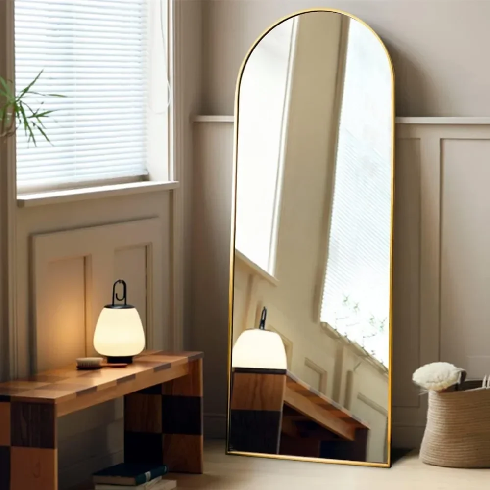 Full Length Mirror, with Stand, Arched,Standing Mirrores, Tall Mirrors, Wall Mounted,Large Frame - Gold
Full Length Mirror, with Stand, Arched,Standing Mirrores, Tall Mirrors, Wall Mounted,Large Frame - Gold