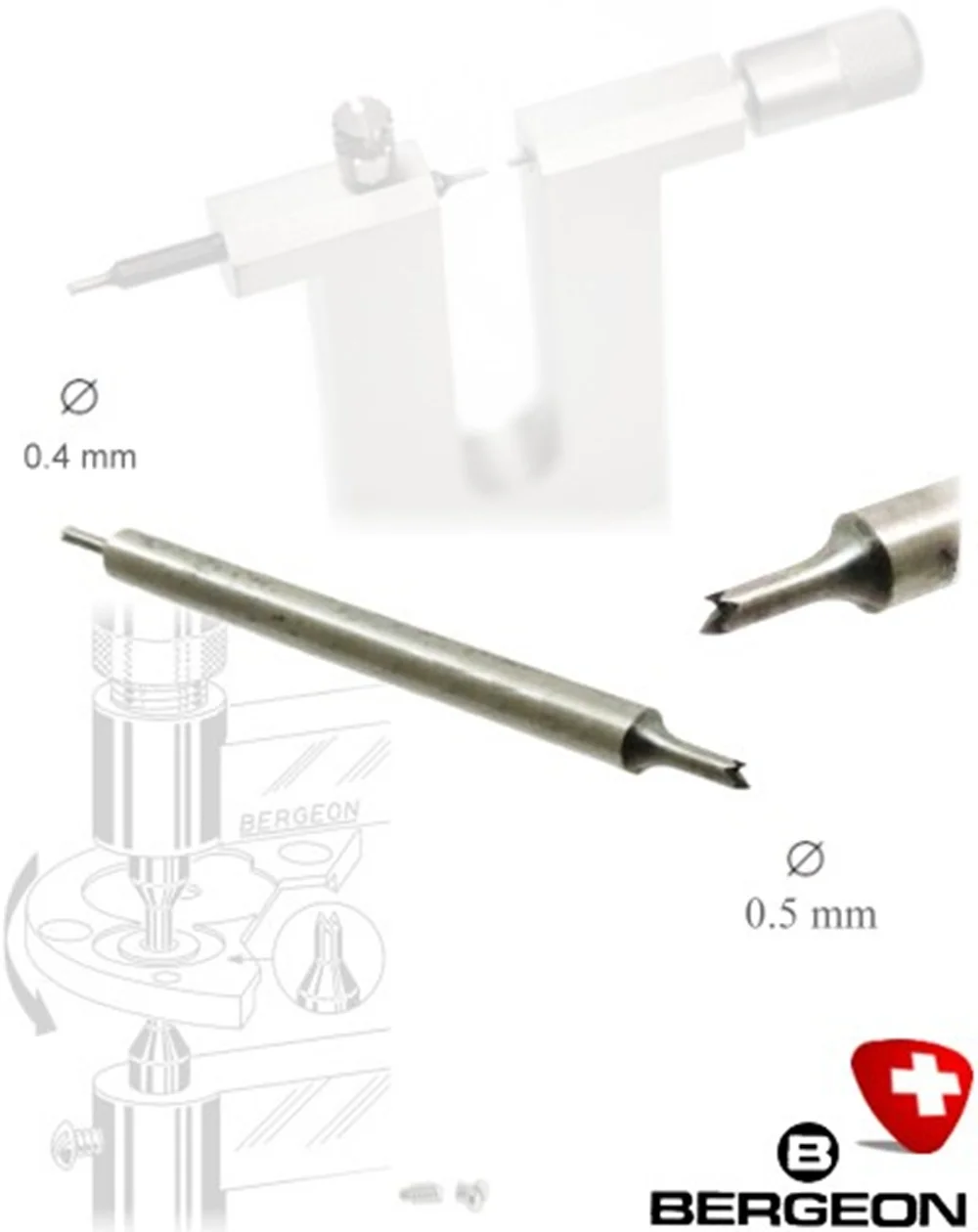 BERGEON 30209-A Broach Screw Extractor Pin Ø 0.40 + 0.50mm
BERGEON 30209-A Broach Screw Extractor Pin Ø 0.40 + 0.50mm