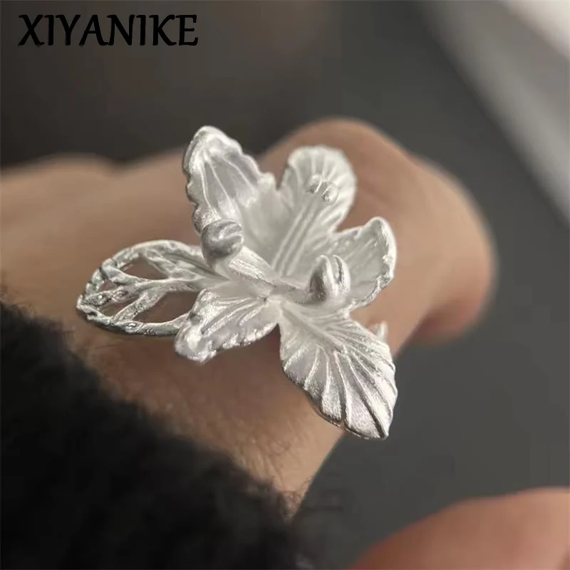 XIYANIKE Minimalist Handmade Simple Flower Adjustable Open Rings For Women Girl Fashion New Jewelry Gift Party Wedding anillos 
XIYANIKE Minimalist Handmade Simple Flower Adjustable Open Rings For Women Girl Fashion New Jewelry Gift Party Wedding anillos