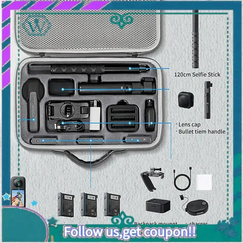 Upgraded 1 PCS Carrying Case Gray Panoramic Camera Accessory Parts For Insta 360 X3 Storage Bag Action Camera Handbag Box For In
Upgraded 1 PCS Carrying Case Gray Panoramic Camera Accessory Parts For Insta 360 X3 Storage Bag Action Camera Handbag Box For In