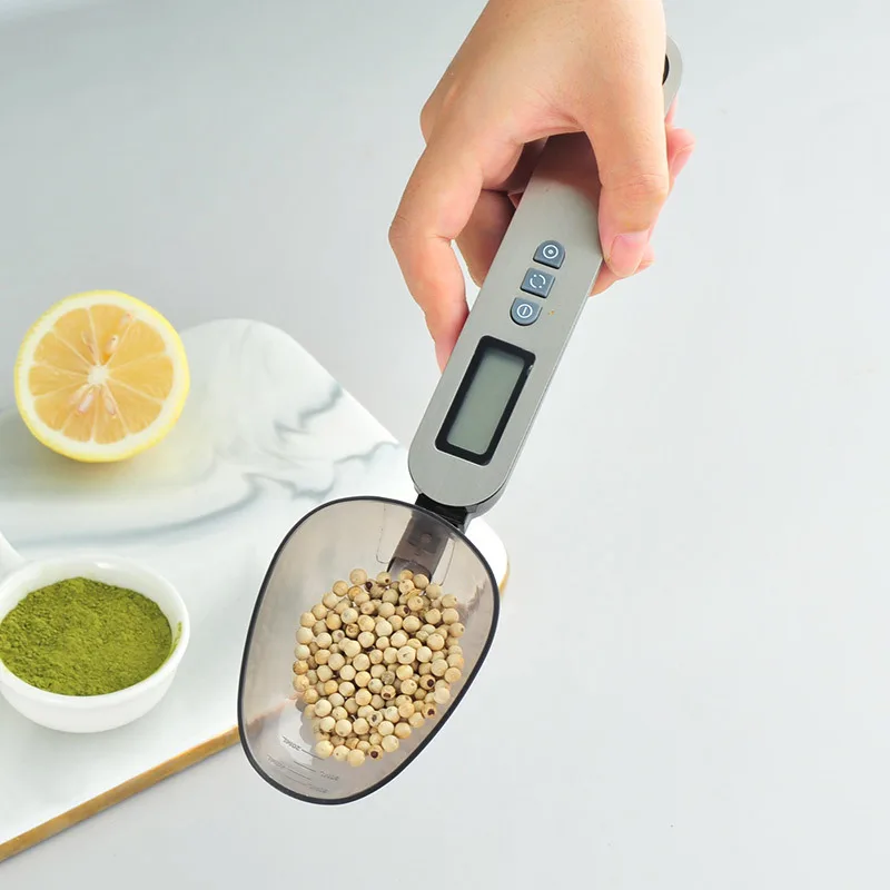 Gray Digital LCD Kitchen Scale for Cups Electronic Food Weight Measuring Spoon for Household Use
Gray Digital LCD Kitchen Scale for Cups Electronic Food Weight Measuring Spoon for Household Use