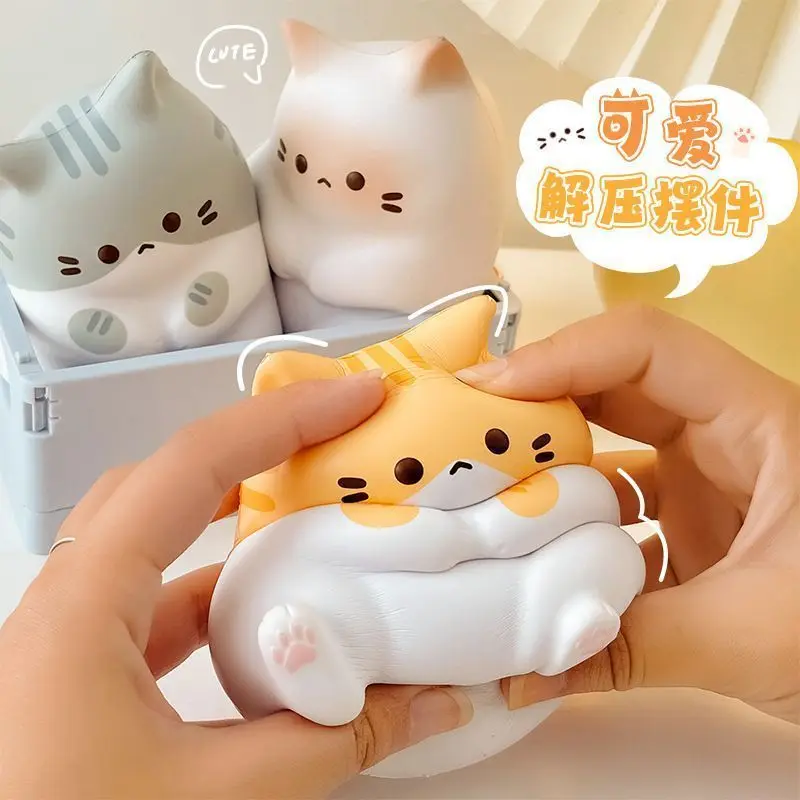 Cute Animal Cat Slow Rebound Decompression Toy Creative Exquisite Desktop Ornament Decompression Artifact Bad Mood Vent Toy Gift
Cute Animal Cat Slow Rebound Decompression Toy Creative Exquisite Desktop Ornament Decompression Artifact Bad Mood Vent Toy Gift