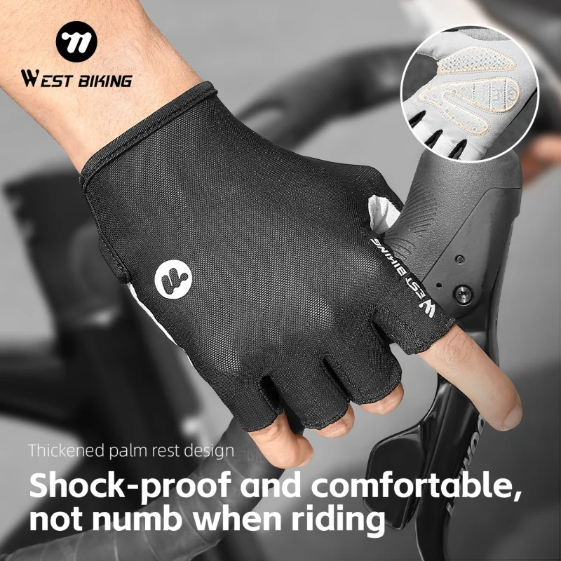 Anti Slip Cycling Gloves Half Finger Lightweight Breathable MTB Bike Gloves with Shock Absorption for Road Mountain Biking
Anti Slip Cycling Gloves Half Finger Lightweight Breathable MTB Bike Gloves with Shock Absorption for Road Mountain Biking