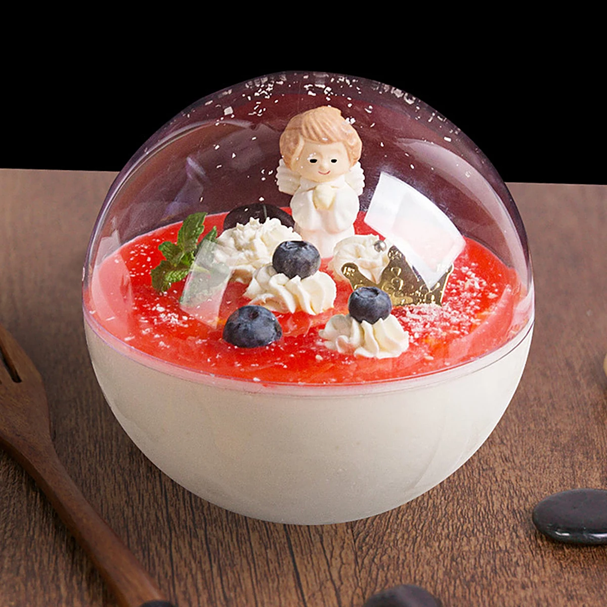 10Pcs Transparent Mousse Ball Cake Container Creative Round Plastic Portable Box Dessert Cake Storage Protector 
10Pcs Transparent Mousse Ball Cake Container Creative Round Plastic Portable Box Dessert Cake Storage Protector