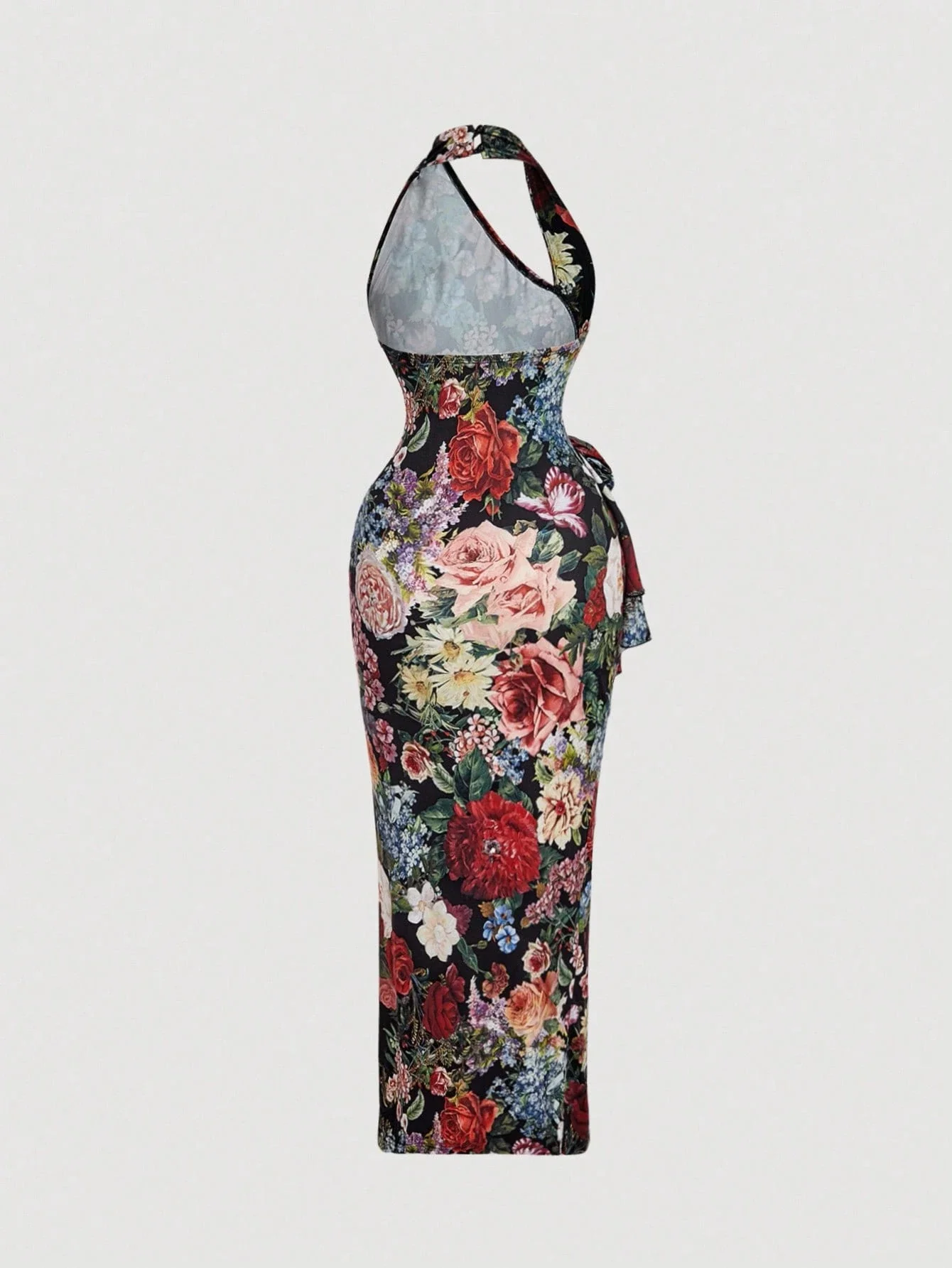 SHEIN MOD 1pc Women's Foldable Halter Neck Floral Decor Bodycon Long Dress,Country Concert
SHEIN MOD 1pc Women's Foldable Halter Neck Floral Decor Bodycon Long Dress,Country Concert