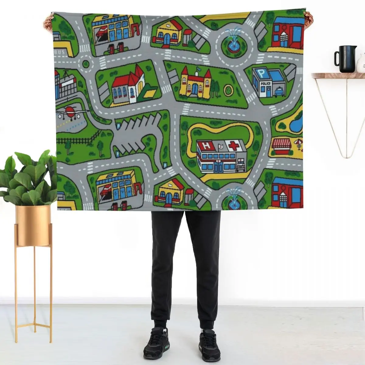 Car City Carpet Throw Blanket Thin Soft Blanket for Summer Night Sleeping
Car City Carpet Throw Blanket Thin Soft Blanket for Summer Night Sleeping