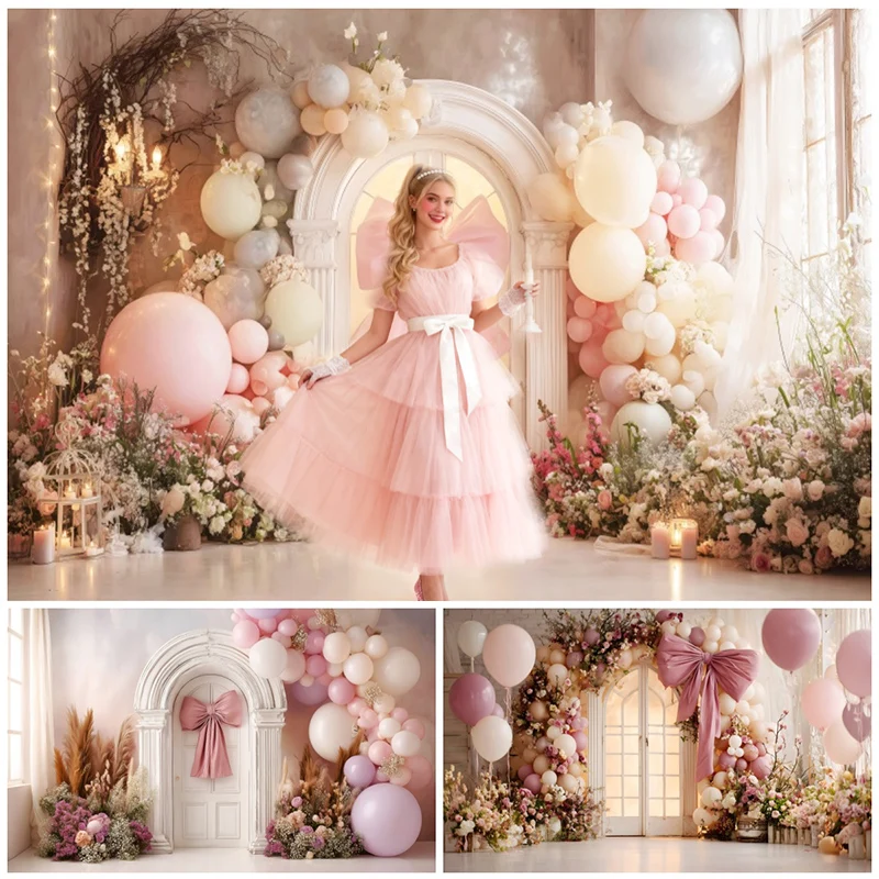 Элегантный фон для фотосъемки свадьбы, дня рождения, розовый бант, воздушный шар, цветочная свеча, праздник, портретные съемки, декор, фотофон
Элегантный фон для фотосъемки свадьбы, дня рождения, розовый бант, воздушный шар, цветочная свеча, праздник, портретные съемки, декор, фотофон