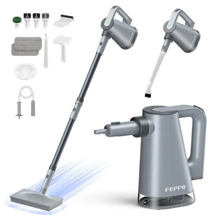 Steam Mop and Detachable Handheld Steam Cleaner for Home and Floor Cleaning 15s Heat-Up 230°F Floor Steamer for Deep Cleaning w
Steam Mop and Detachable Handheld Steam Cleaner for Home and Floor Cleaning 15s Heat-Up 230°F Floor Steamer for Deep Cleaning w