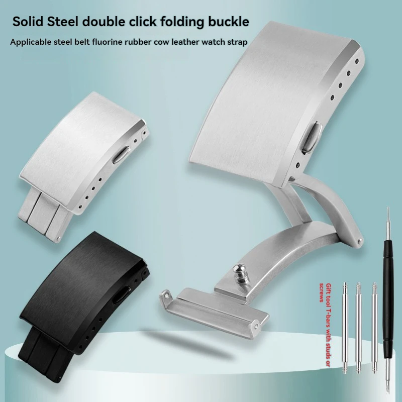 16mm 18mm 20mm Watch Clasp Folding Buckle 316L Solid Stainless Steel Men Women Watch Buckle for Silicone Strap Metal Strap
16mm 18mm 20mm Watch Clasp Folding Buckle 316L Solid Stainless Steel Men Women Watch Buckle for Silicone Strap Metal Strap