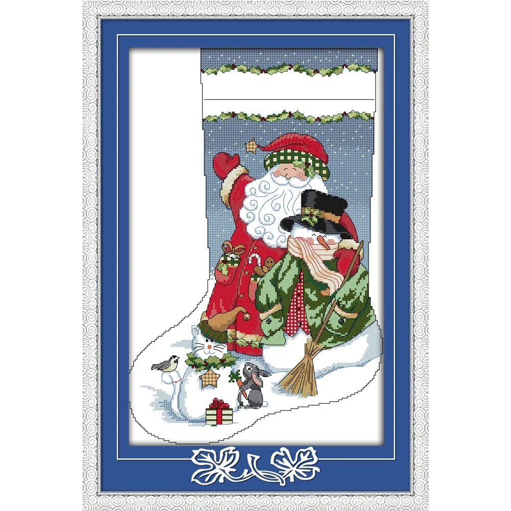 Joy Sunday New Stamped Cross Stitch Ki,11CT/14CT/16CTDIY Easy Pattern Aida Fabric Embroidery Set-Christmas Stocking (2)
Joy Sunday New Stamped Cross Stitch Ki,11CT/14CT/16CTDIY Easy Pattern Aida Fabric Embroidery Set-Christmas Stocking (2)