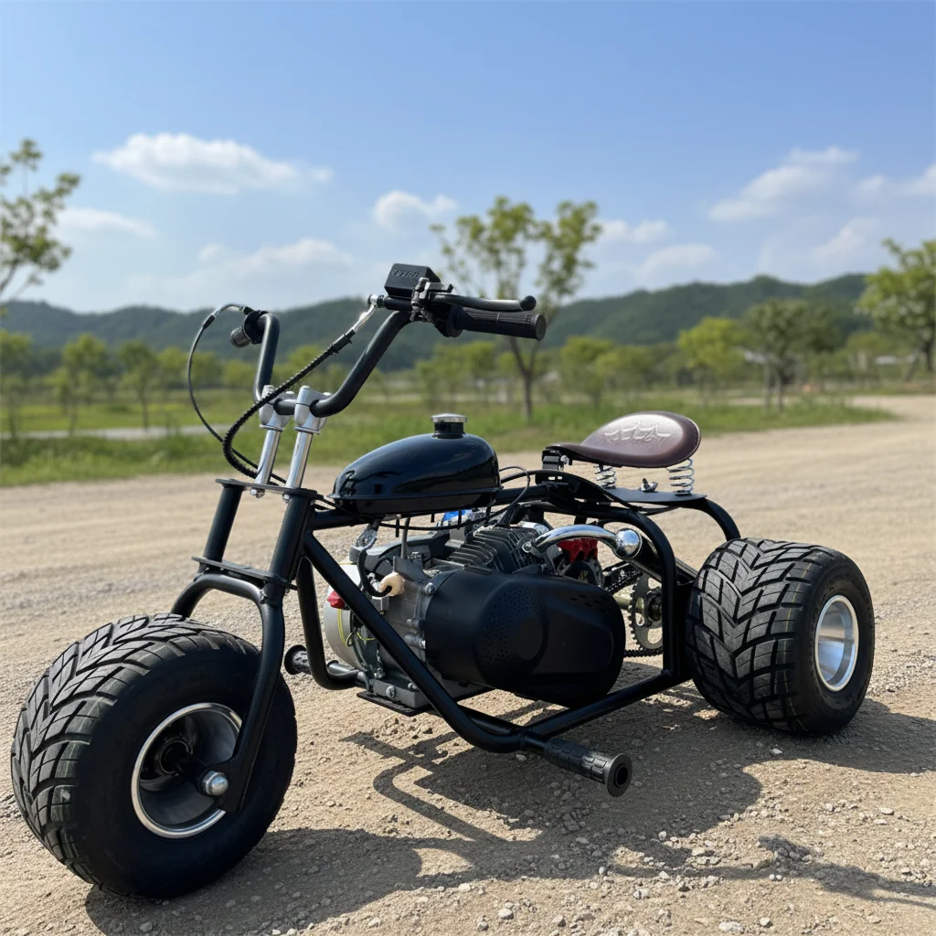 Pedal Go Karts 212cc Gas-Powered Three-Wheel Chain Drive Metal Frame Four-Stroke Engine 5-Inch Off-Road Tires Max Speed 60km/h
Pedal Go Karts 212cc Gas-Powered Three-Wheel Chain Drive Metal Frame Four-Stroke Engine 5-Inch Off-Road Tires Max Speed 60km/h