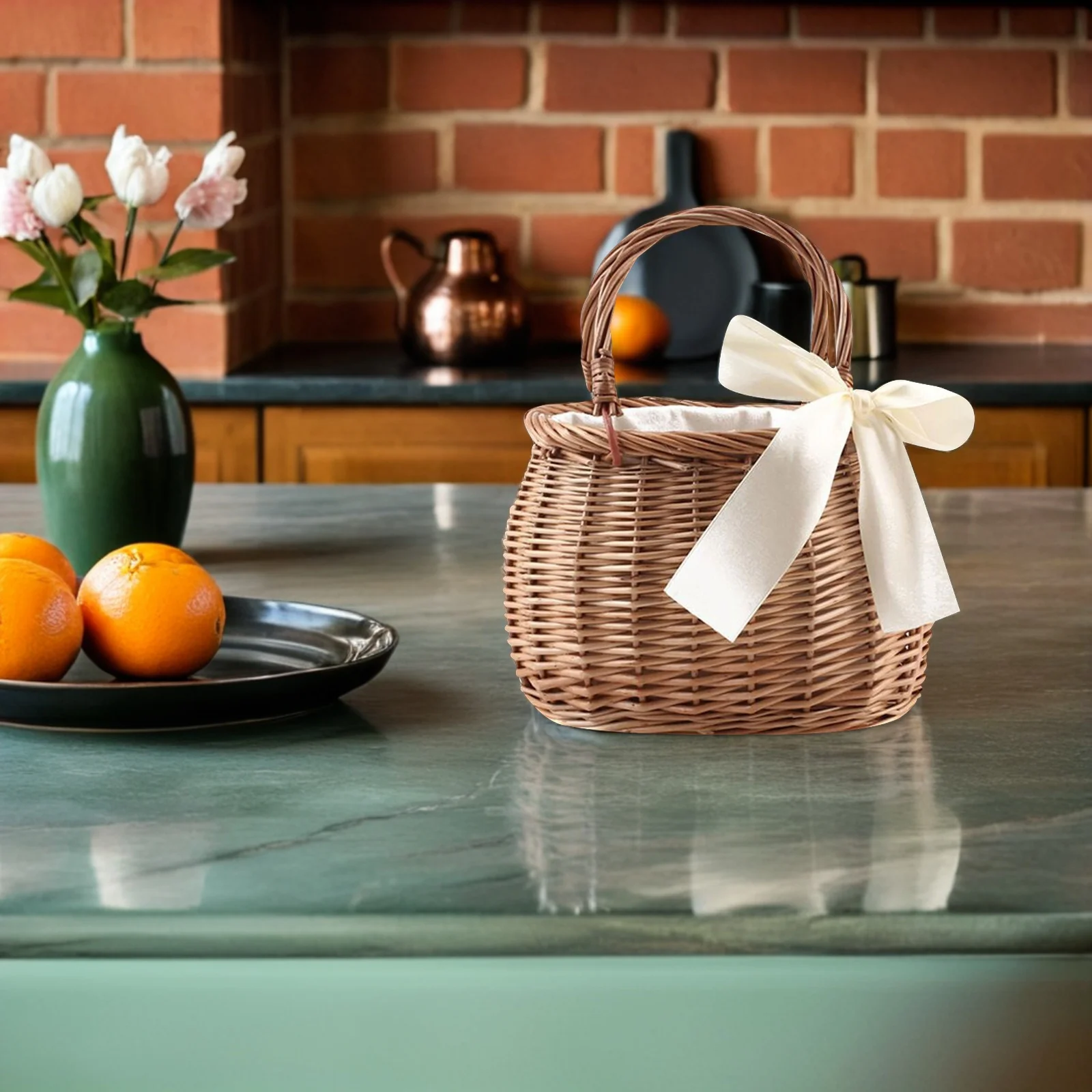 Natural Woven Flower Basket Rural Style Handwoven Storage Container Portable Fruit Holder Home Decoration Flower Basket
Natural Woven Flower Basket Rural Style Handwoven Storage Container Portable Fruit Holder Home Decoration Flower Basket