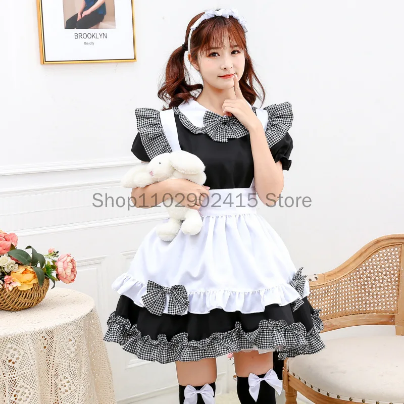 Anime Cartoon Cosplay Costumes Japanese Kwaii Maid Lingerie Dress Goth Clothes Women Punk Gothic Lolita Maid Outfits Black White
Anime Cartoon Cosplay Costumes Japanese Kwaii Maid Lingerie Dress Goth Clothes Women Punk Gothic Lolita Maid Outfits Black White