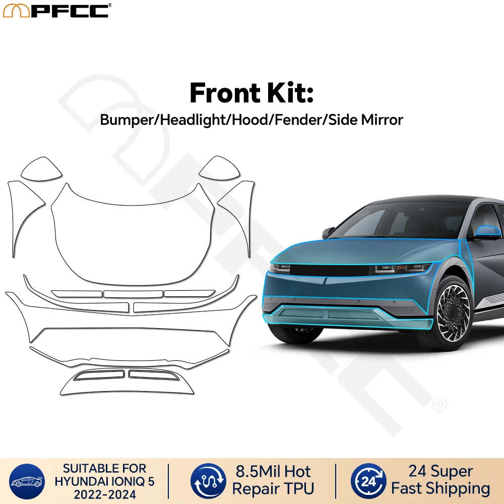 For Hyundai IQNIQ 5 2022 Precut Front Hood Fender Kit TPU PPF Clear Paint Protective Film Self-Healing Anti-Scratch Waterproof
For Hyundai IQNIQ 5 2022 Precut Front Hood Fender Kit TPU PPF Clear Paint Protective Film Self-Healing Anti-Scratch Waterproof