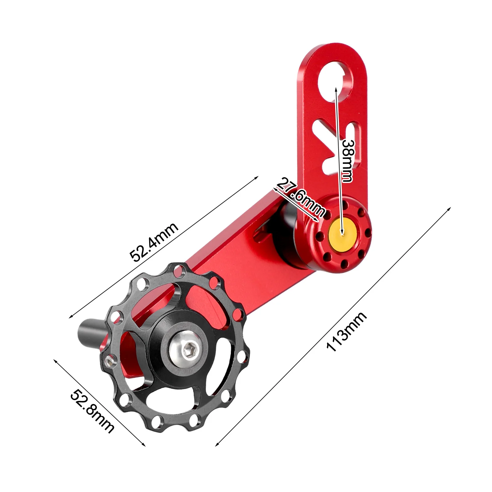 Bike Chain Tensioner for Single Speed with Floating Pulley and Aluminum Alloy Construction for Effective Chain Stability
Bike Chain Tensioner for Single Speed with Floating Pulley and Aluminum Alloy Construction for Effective Chain Stability