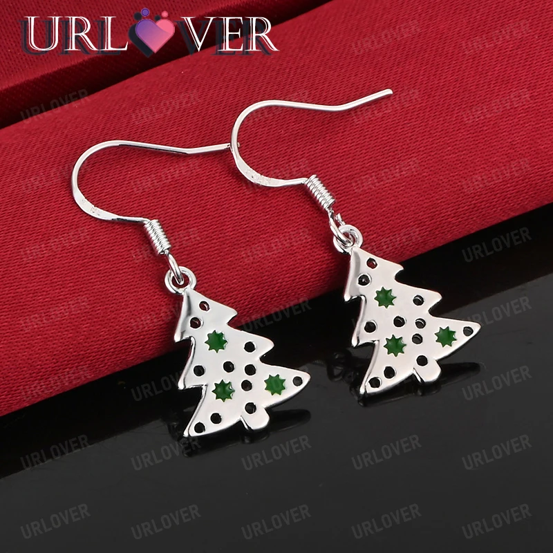 925 Silver Christmas Tree Drop Earring Fashion Fine Gift Men Women Wedding Party Birthday Sterling Silver Jewelry Accessories
925 Silver Christmas Tree Drop Earring Fashion Fine Gift Men Women Wedding Party Birthday Sterling Silver Jewelry Accessories
