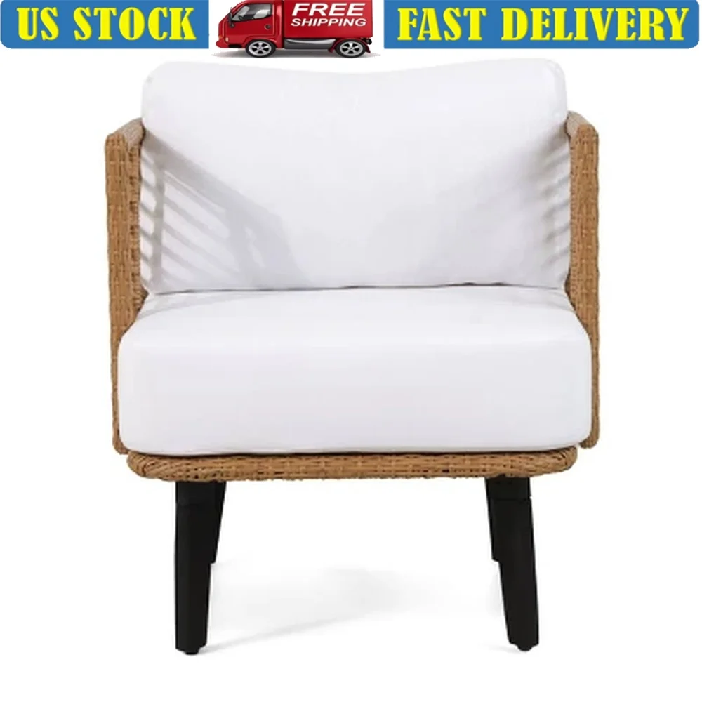 Outdoor Wicker Club Chair with Water-Resistant Cushion Acacia Wood Legs UV Resistant Durable Rattan Patio Accent Furniture
Outdoor Wicker Club Chair with Water-Resistant Cushion Acacia Wood Legs UV Resistant Durable Rattan Patio Accent Furniture