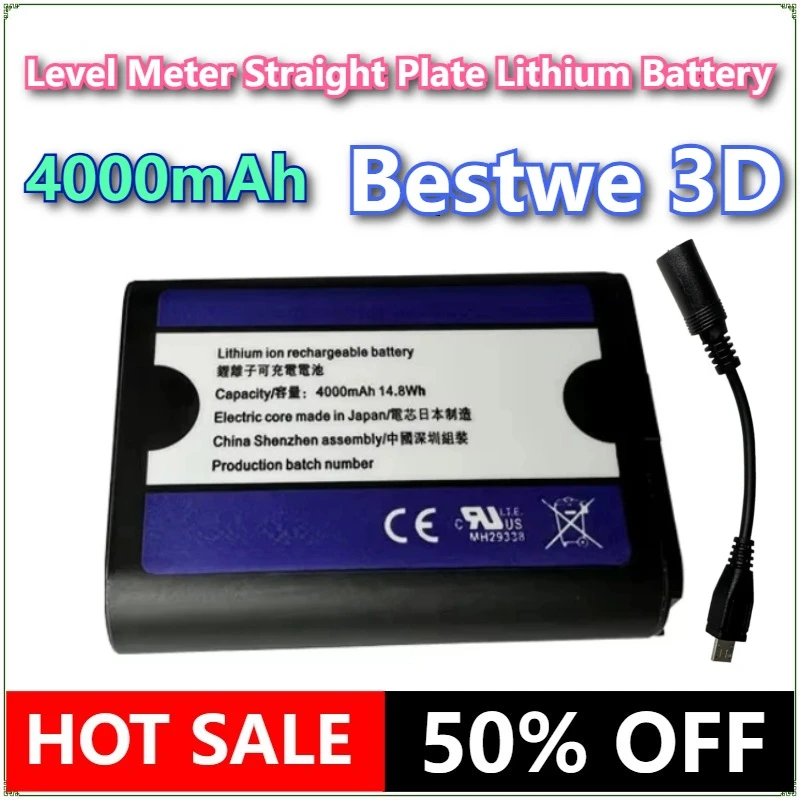 Brand New Rechargeable Battery for Bestwe 3D Level Meter Straight Plate Lithium Battery Laser 8 Line 12 Line Wall Sticker
Brand New Rechargeable Battery for Bestwe 3D Level Meter Straight Plate Lithium Battery Laser 8 Line 12 Line Wall Sticker