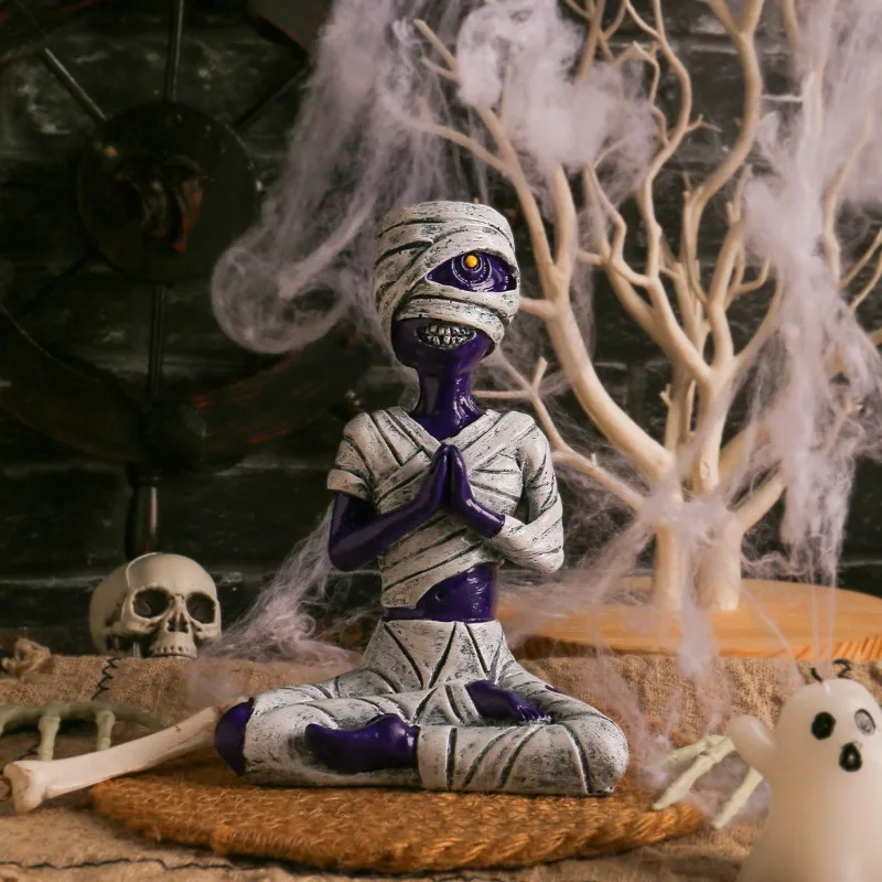 New Yoga Skull Desktop Ornaments Creative Halloween Skull Decorative Small Ornaments Resin Crafts Alien Statue Collectable Gift
New Yoga Skull Desktop Ornaments Creative Halloween Skull Decorative Small Ornaments Resin Crafts Alien Statue Collectable Gift