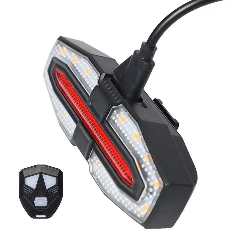 Bike Turn Signals With Alarm USB Rechargeable Waterproof Smart Bike Tail Light Wireless Remote Control Bicycle Turn Signals For 
Bike Turn Signals With Alarm USB Rechargeable Waterproof Smart Bike Tail Light Wireless Remote Control Bicycle Turn Signals For