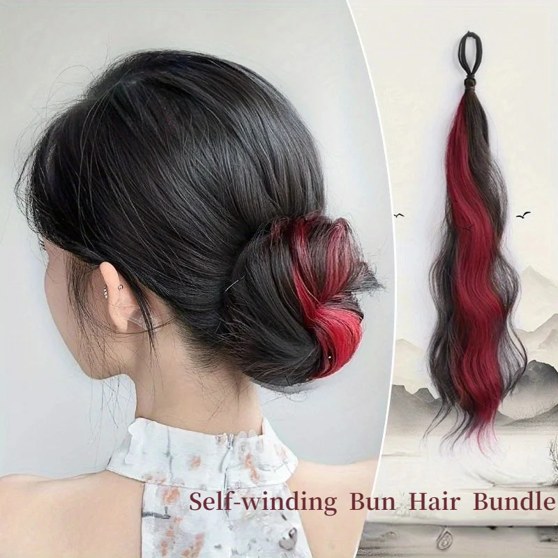 1 Pc Youthful Vibrant Sunlit Girl Highlight Hair Extensions Set - Hair Strands with Hair Scrunchie, Sweet Cool Style, for daily
1 Pc Youthful Vibrant Sunlit Girl Highlight Hair Extensions Set - Hair Strands with Hair Scrunchie, Sweet Cool Style, for daily