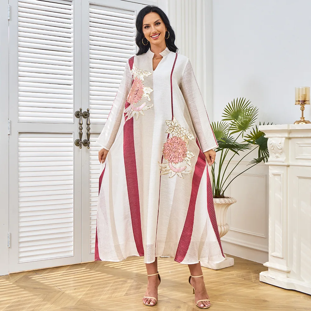 В 2025 году мусульманские женские халаты из Саудовской Аравии. Новые стильные платья с вышивкой и блестящими пайетками из Дубая, Ближний Восток.
В 2025 году мусульманские женские халаты из Саудовской Аравии. Новые стильные платья с вышивкой и блестящими пайетками из Дубая, Ближний Восток.