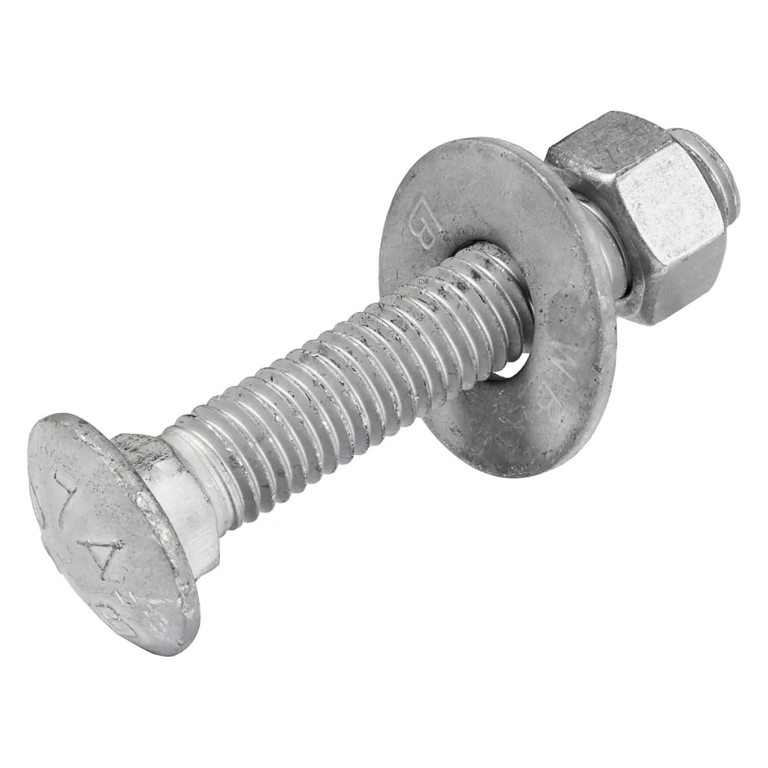 3/8" x 2-1/2" Galvanized Carriage Bolt Kit, Grade 307A, Hot Dip for Exterior Use (50 Pack)
3/8" x 2-1/2" Galvanized Carriage Bolt Kit, Grade 307A, Hot Dip for Exterior Use (50 Pack)