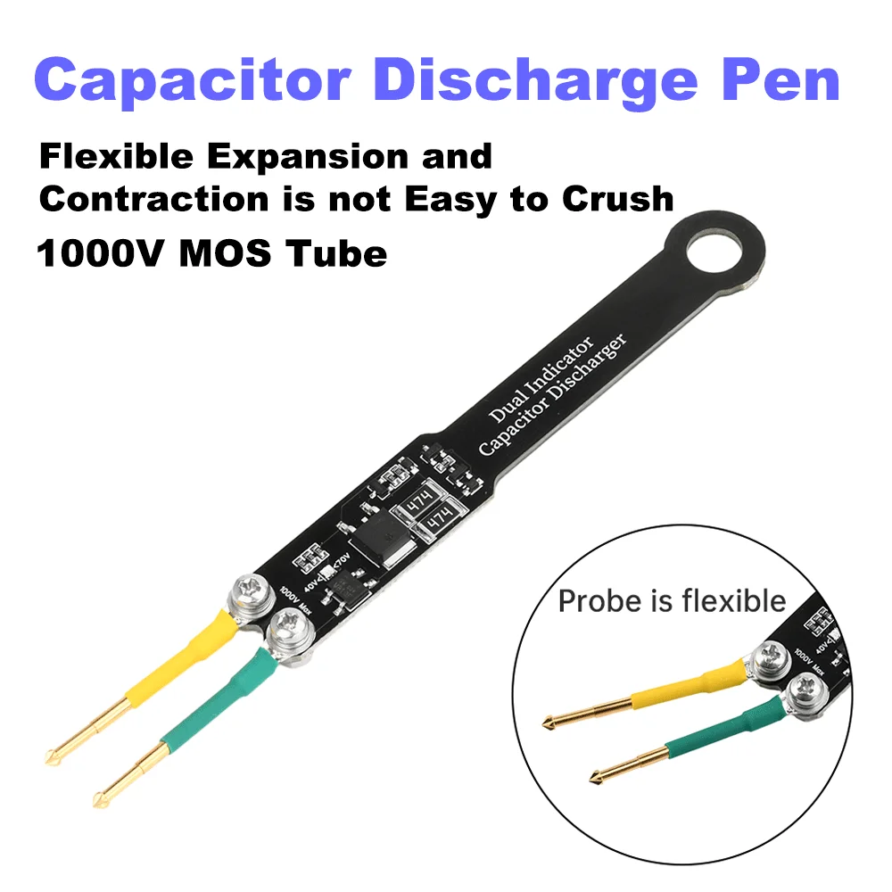 1PCS 1000V Capacitor Discharge Pen LED Display AC/DC Pen Switch Power Supply Repair Discharge Multifunction Protection Test Tool
1PCS 1000V Capacitor Discharge Pen LED Display AC/DC Pen Switch Power Supply Repair Discharge Multifunction Protection Test Tool