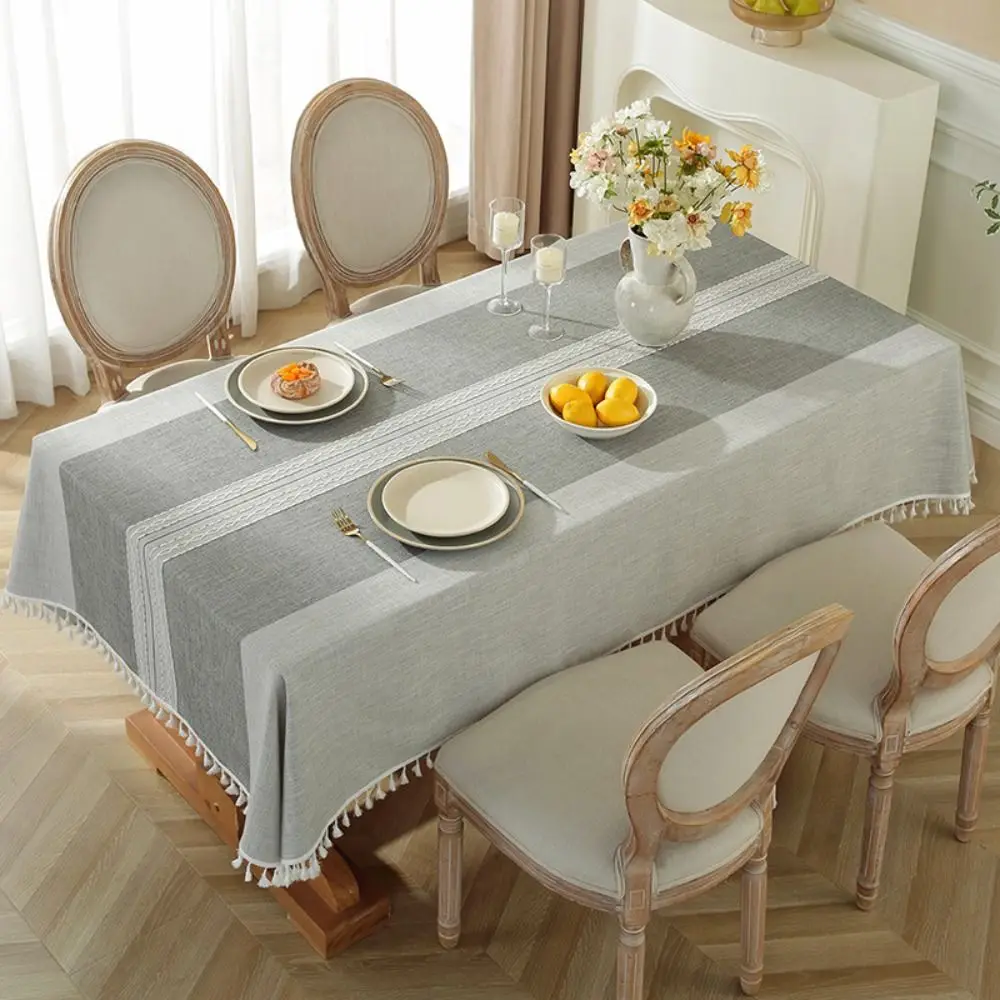 Tassel Edge Interweaving Grid Tablecloth Rectangular French Rustic Restaurant Tablecloth Washable Dust Cover Coffee Table Mat
Tassel Edge Interweaving Grid Tablecloth Rectangular French Rustic Restaurant Tablecloth Washable Dust Cover Coffee Table Mat