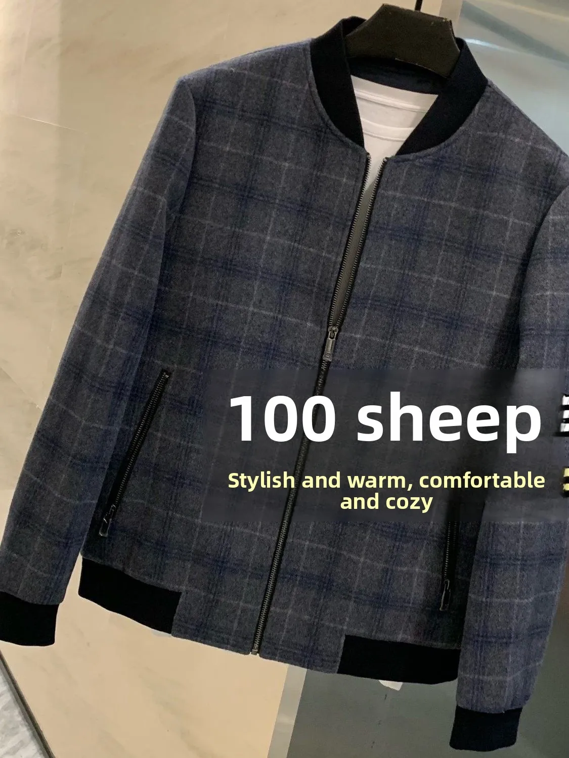 Теплое шерстяное мужское пальто с бейсбольным воротником, клетчатая зимняя куртка, верхняя одежда 00% Camere Thousand Level Quali
Теплое шерстяное мужское пальто с бейсбольным воротником, клетчатая зимняя куртка, верхняя одежда 00% Camere Thousand Level Quali