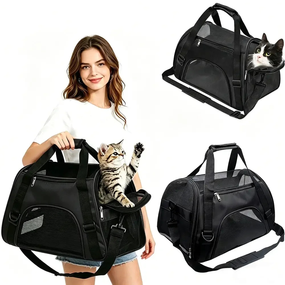 Pet Carrier Bag Suitable For Cats And Small Dogs Up To 20 Lbs, Soft-Sided Pet Transport Bag For Large Dogs, Travel Puppy Carrier
Pet Carrier Bag Suitable For Cats And Small Dogs Up To 20 Lbs, Soft-Sided Pet Transport Bag For Large Dogs, Travel Puppy Carrier