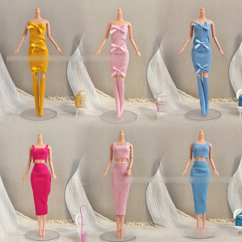Sweet Bow Knitted Dress Fashion Knitted Top + Half Skirt Set For 1/6 Babi Xianxian Supermodel Doll 30cm Doll Clothes Accessories
Sweet Bow Knitted Dress Fashion Knitted Top + Half Skirt Set For 1/6 Babi Xianxian Supermodel Doll 30cm Doll Clothes Accessories