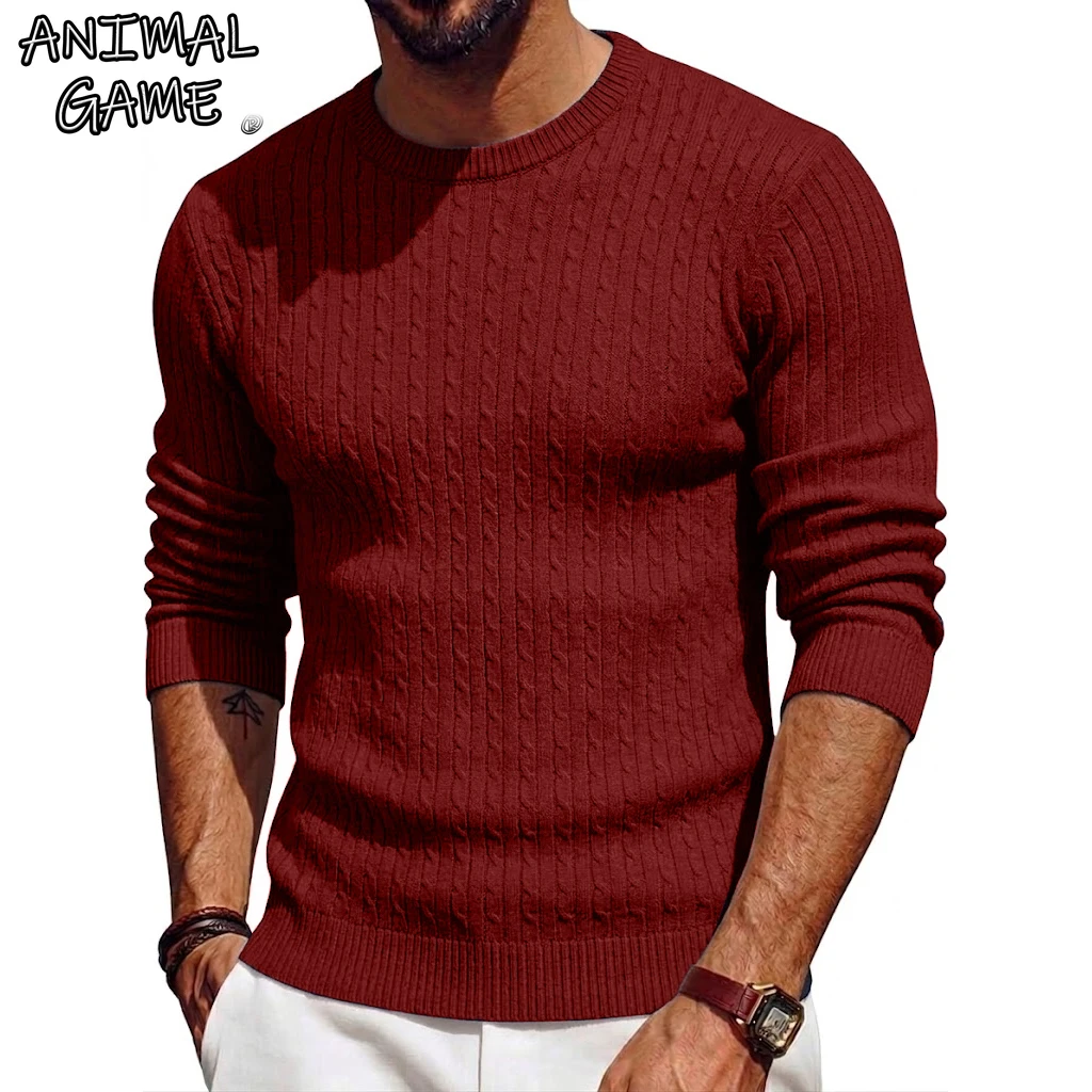 Luxury Knite Crew Neck Sweater Man Cable Long Sleeve Pullover Casual Knitted Shirts Work Jumper Spring Mens Coats Autumn Tops
Luxury Knite Crew Neck Sweater Man Cable Long Sleeve Pullover Casual Knitted Shirts Work Jumper Spring Mens Coats Autumn Tops
