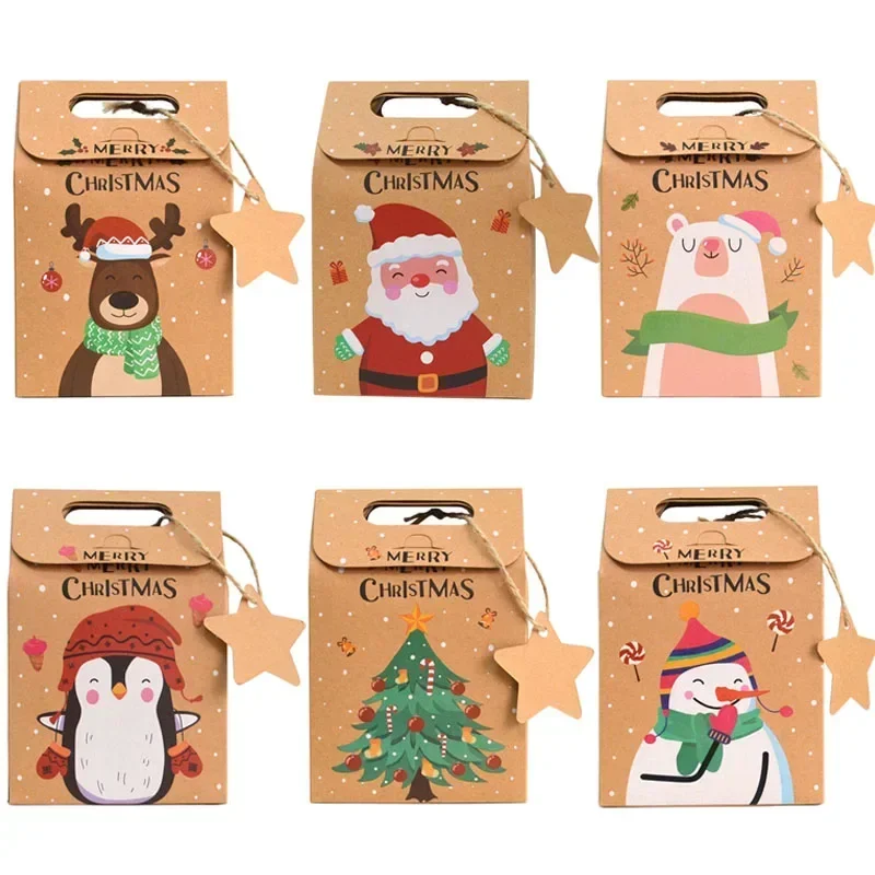 24 упаковки рождественских коробок для угощений из крафт-бумаги с бирками - держатели для печенья со снеговиком Санта-Клауса, праздничные сувениры для рождественской вечеринки
24 упаковки рождественских коробок для угощений из крафт-бумаги с бирками - держатели для печенья со снеговиком Санта-Клауса, праздничные сувениры для рождественской вечеринки