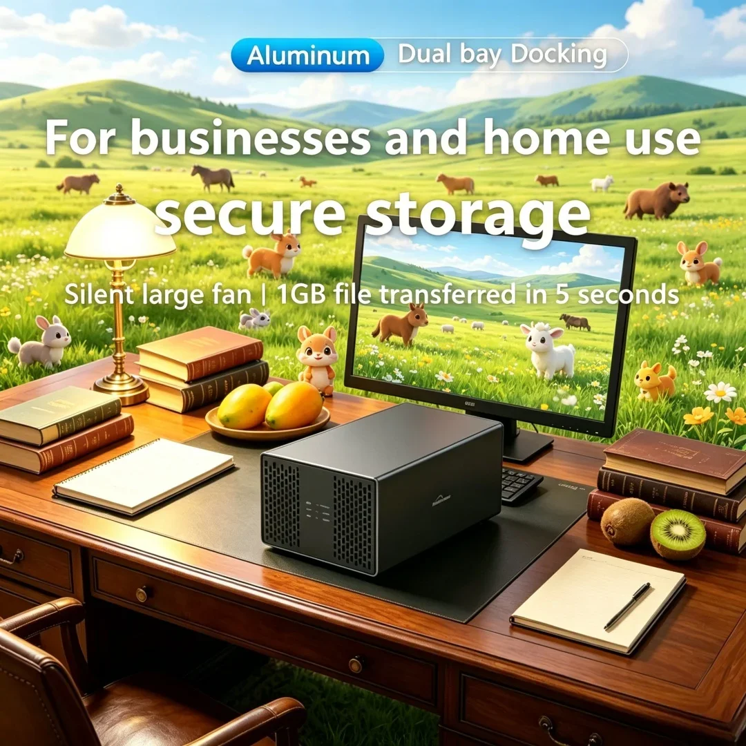 Peerless Dual Bay Shell Heat Dissipation 3.5 USB 3.0 External Type C Dual Hard Drive Enclosure Majestic SATA Array Box Robust
Peerless Dual Bay Shell Heat Dissipation 3.5 USB 3.0 External Type C Dual Hard Drive Enclosure Majestic SATA Array Box Robust