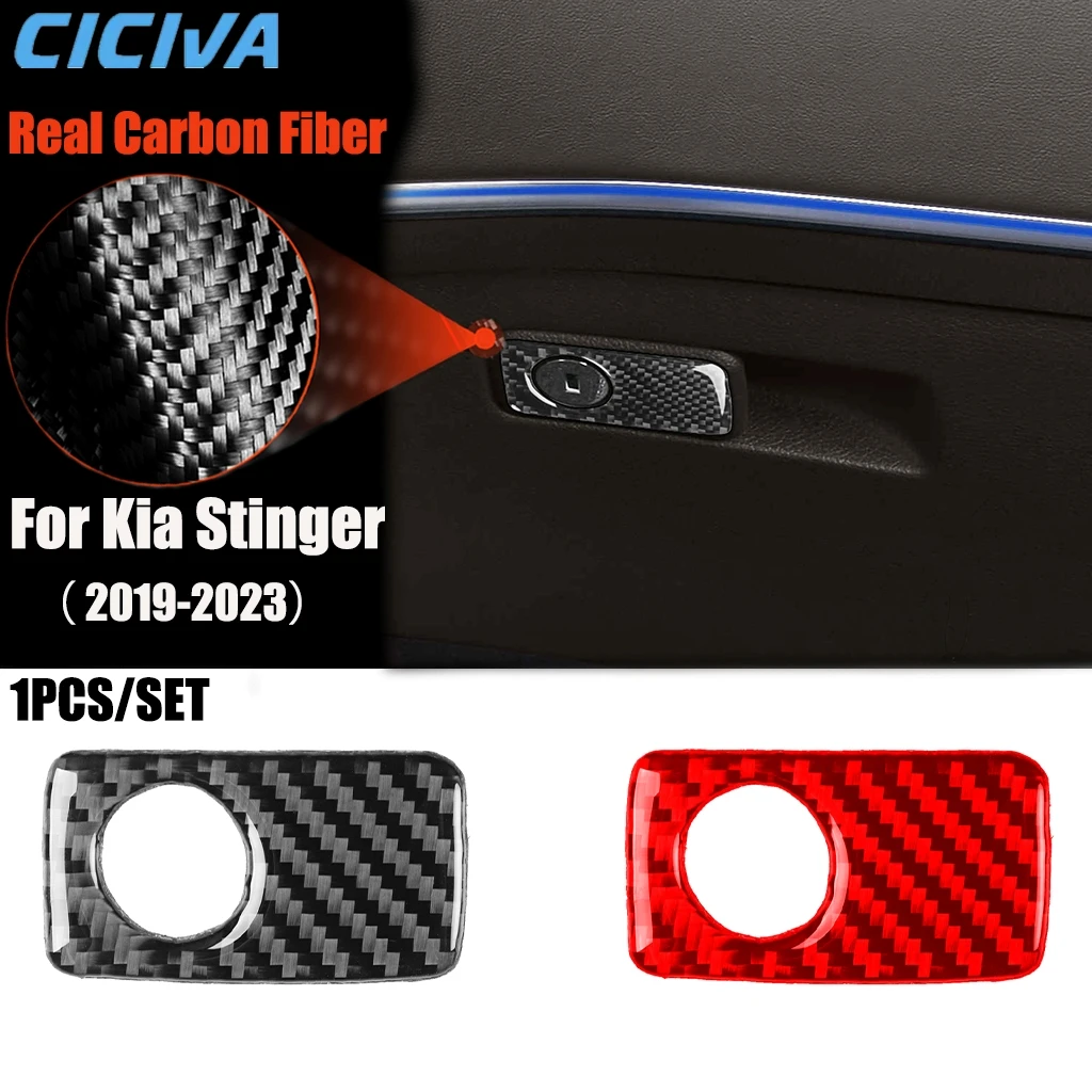 Carbon Fiber Car Accessories Co-pilot Glove Storage Handle Modified Interior Trim Cover Soft Sticker For Kia Stinger 2019-2023
Carbon Fiber Car Accessories Co-pilot Glove Storage Handle Modified Interior Trim Cover Soft Sticker For Kia Stinger 2019-2023