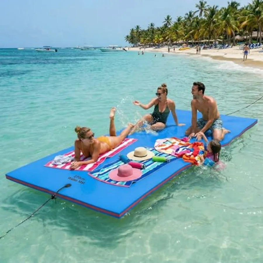 Floating Lily Pad Water Mat, 3-Layer XPE Foam, Blue, Ultra-Lightweight Roll-Up Design for Beach Ocean Recreation and Relaxing
Floating Lily Pad Water Mat, 3-Layer XPE Foam, Blue, Ultra-Lightweight Roll-Up Design for Beach Ocean Recreation and Relaxing