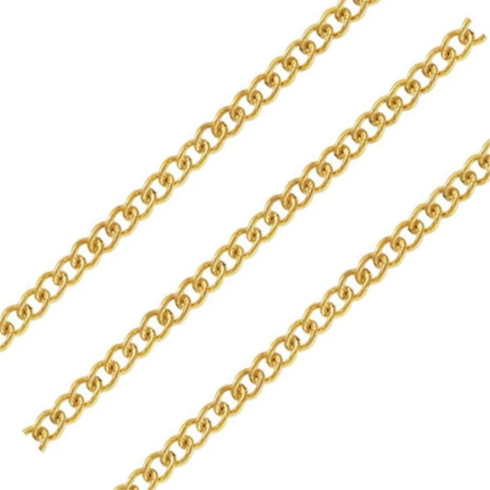 Цепочка-жгут из золота 14K (покрытие) толщиной 0.9мм, 1мм, 1.17мм, 1.5мм, оптом, незавершенная, длина 3.28 фута (около 100 см)
Цепочка-жгут из золота 14K (покрытие) толщиной 0.9мм, 1мм, 1.17мм, 1.5мм, оптом, незавершенная, длина 3.28 фута (около 100 см)