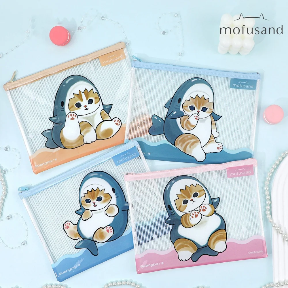 A4/A5 Genuine Mofusand Shark Cat Document Pouch School Stationery Storage Bag Cartoon Mesh Zipper Waterproof Folders Girls Gifts
A4/A5 Genuine Mofusand Shark Cat Document Pouch School Stationery Storage Bag Cartoon Mesh Zipper Waterproof Folders Girls Gifts