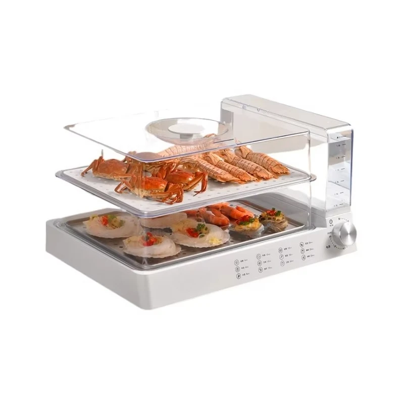 Large capacity electric steamer household multi-function machine Cooked by the manufacturer
Large capacity electric steamer household multi-function machine Cooked by the manufacturer