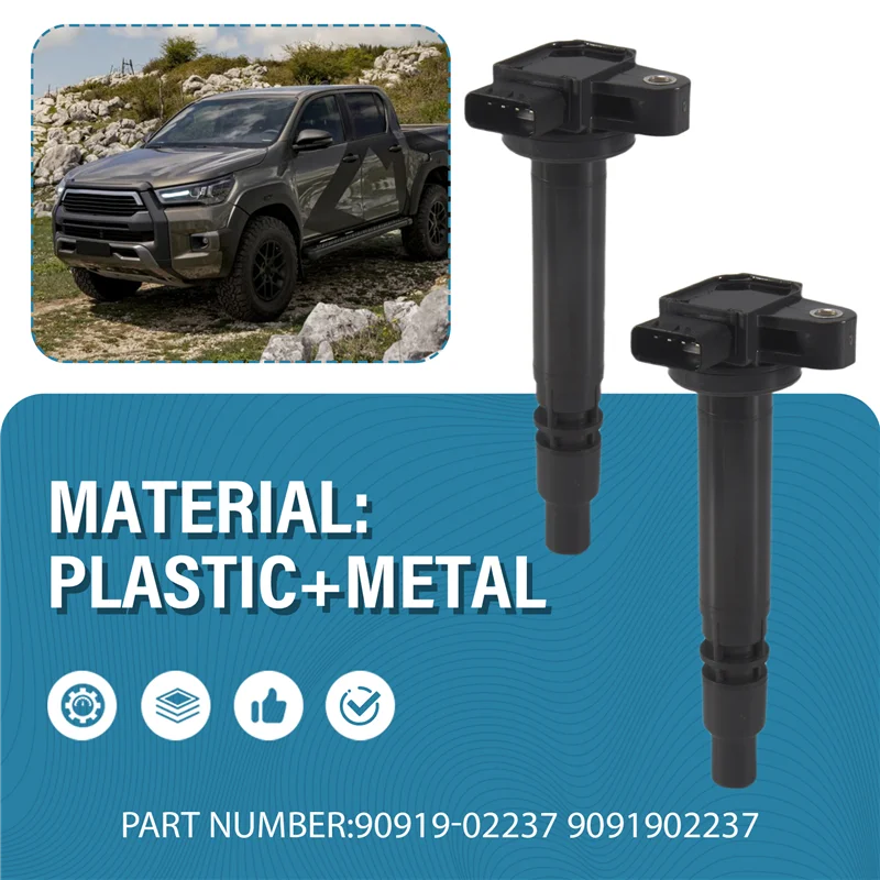 4PCS 90919-02237 Ignition Coils For Toyota Hilux 4Runner Hiace Tacoma Prado Regius Dyna Land Cruiser 9091902237
4PCS 90919-02237 Ignition Coils For Toyota Hilux 4Runner Hiace Tacoma Prado Regius Dyna Land Cruiser 9091902237