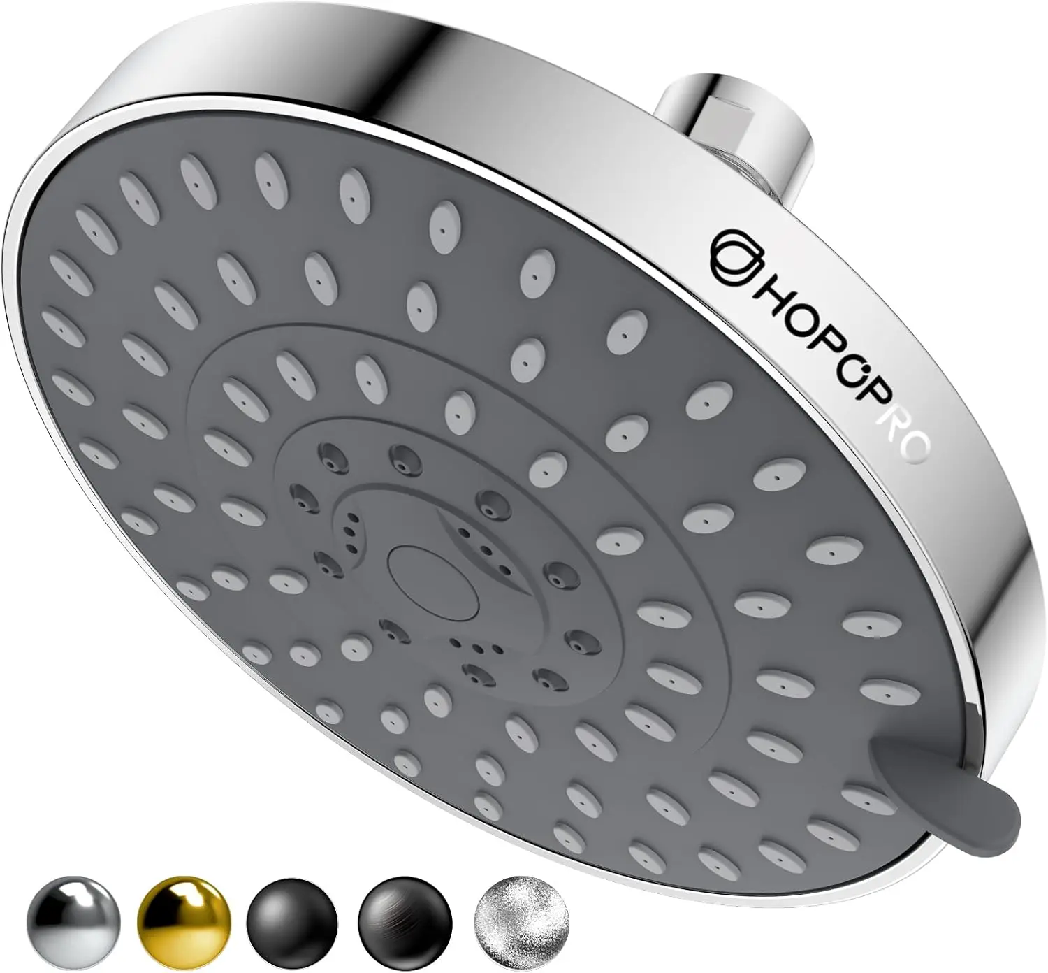 High Pressure Shower Head with 5 Modes - High Flow Fixed Showerhead with 84 Nozzles for Steady Coverage, 6 Inch Chrome
High Pressure Shower Head with 5 Modes - High Flow Fixed Showerhead with 84 Nozzles for Steady Coverage, 6 Inch Chrome