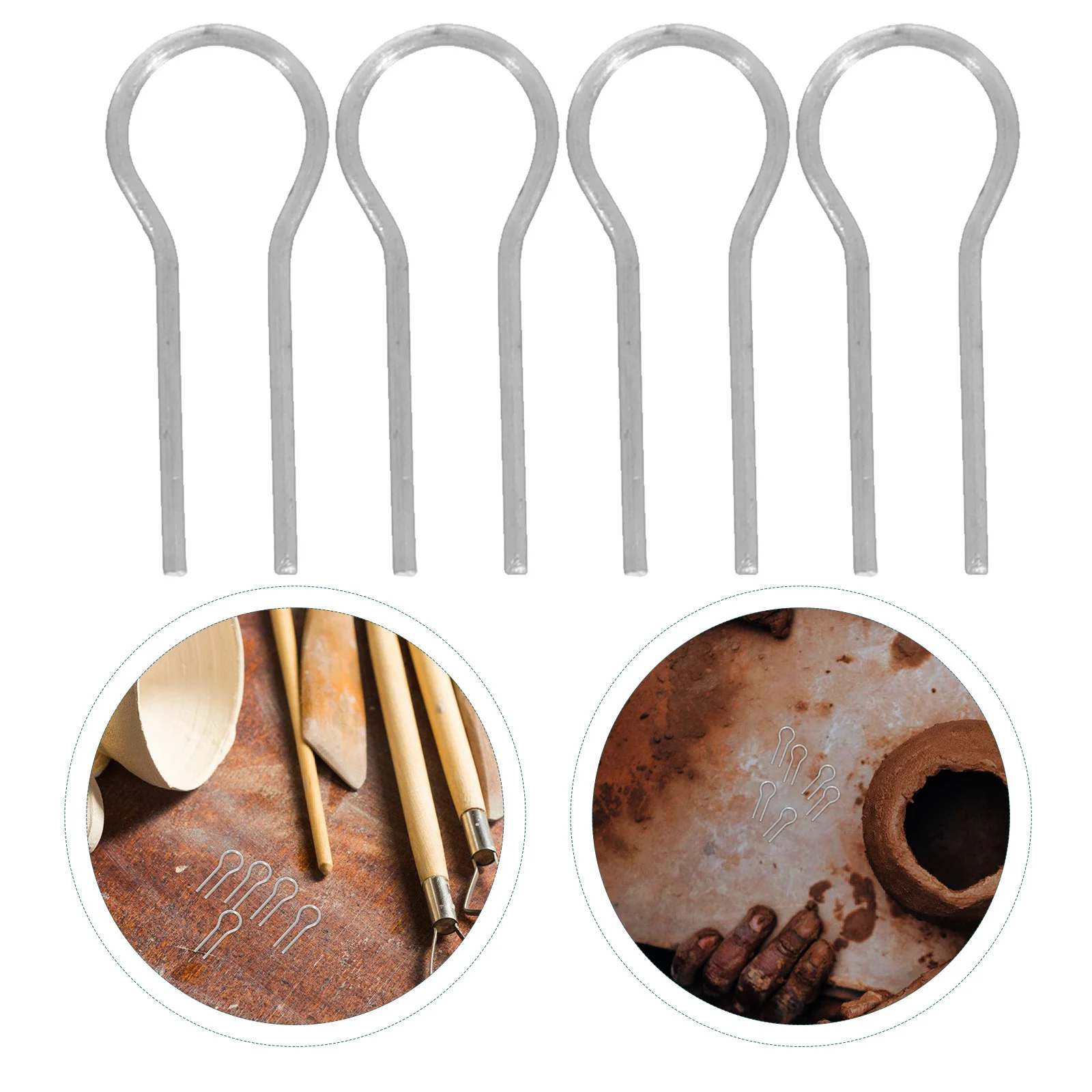 100pcs R-Shaped Hanging Burn Needles High Temperature Resistant For Ceramic Jewelry Making Pottery Kiln Tools Diy Craft Supplies
100pcs R-Shaped Hanging Burn Needles High Temperature Resistant For Ceramic Jewelry Making Pottery Kiln Tools Diy Craft Supplies