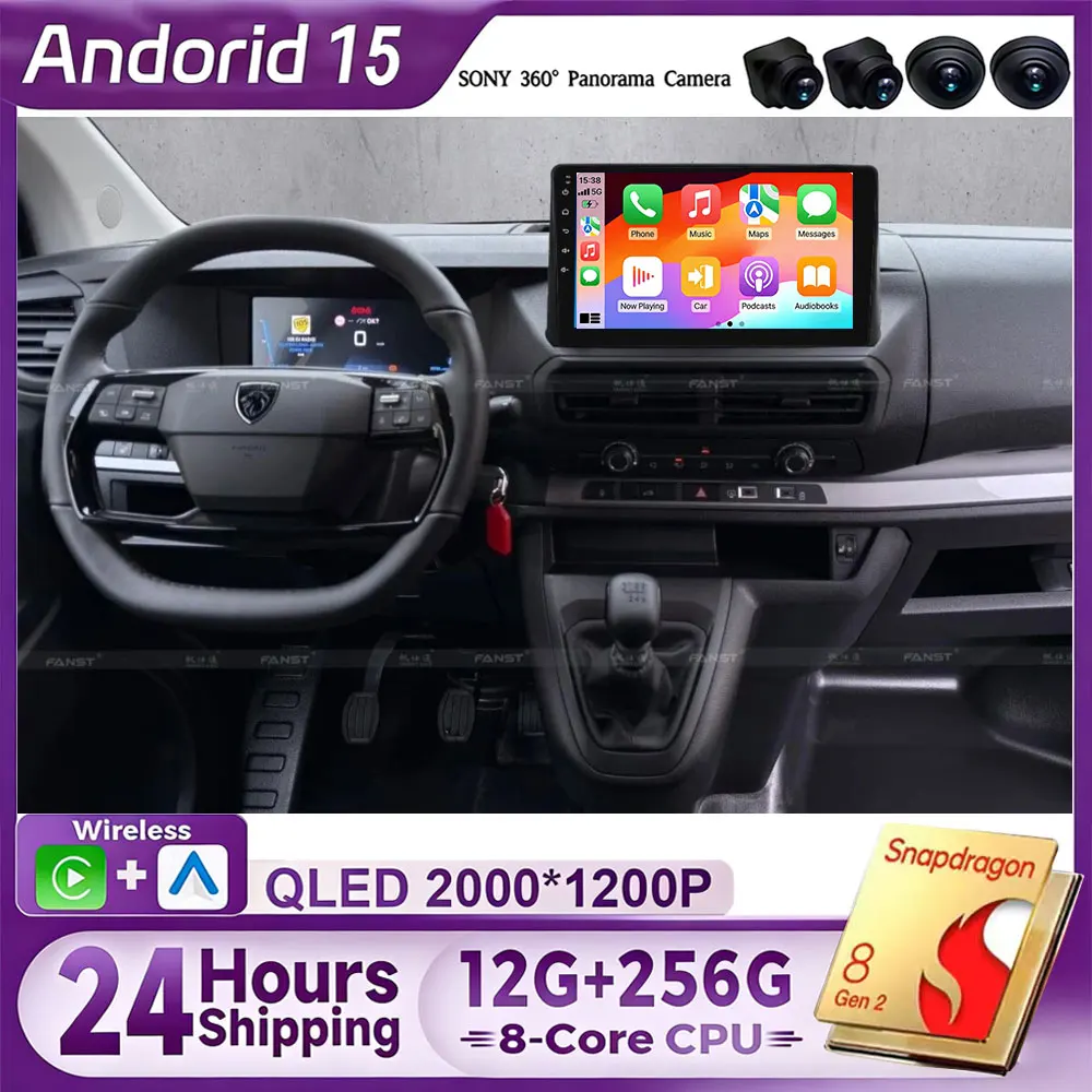 Android15 Car radio CARPLAY For 24-inch 10-inch model CitroenJumpy Fiat Scudo/Opel Vivaro/Toyota Proace Peugeot Traveller/Expert
Android15 Car radio CARPLAY For 24-inch 10-inch model CitroenJumpy Fiat Scudo/Opel Vivaro/Toyota Proace Peugeot Traveller/Expert